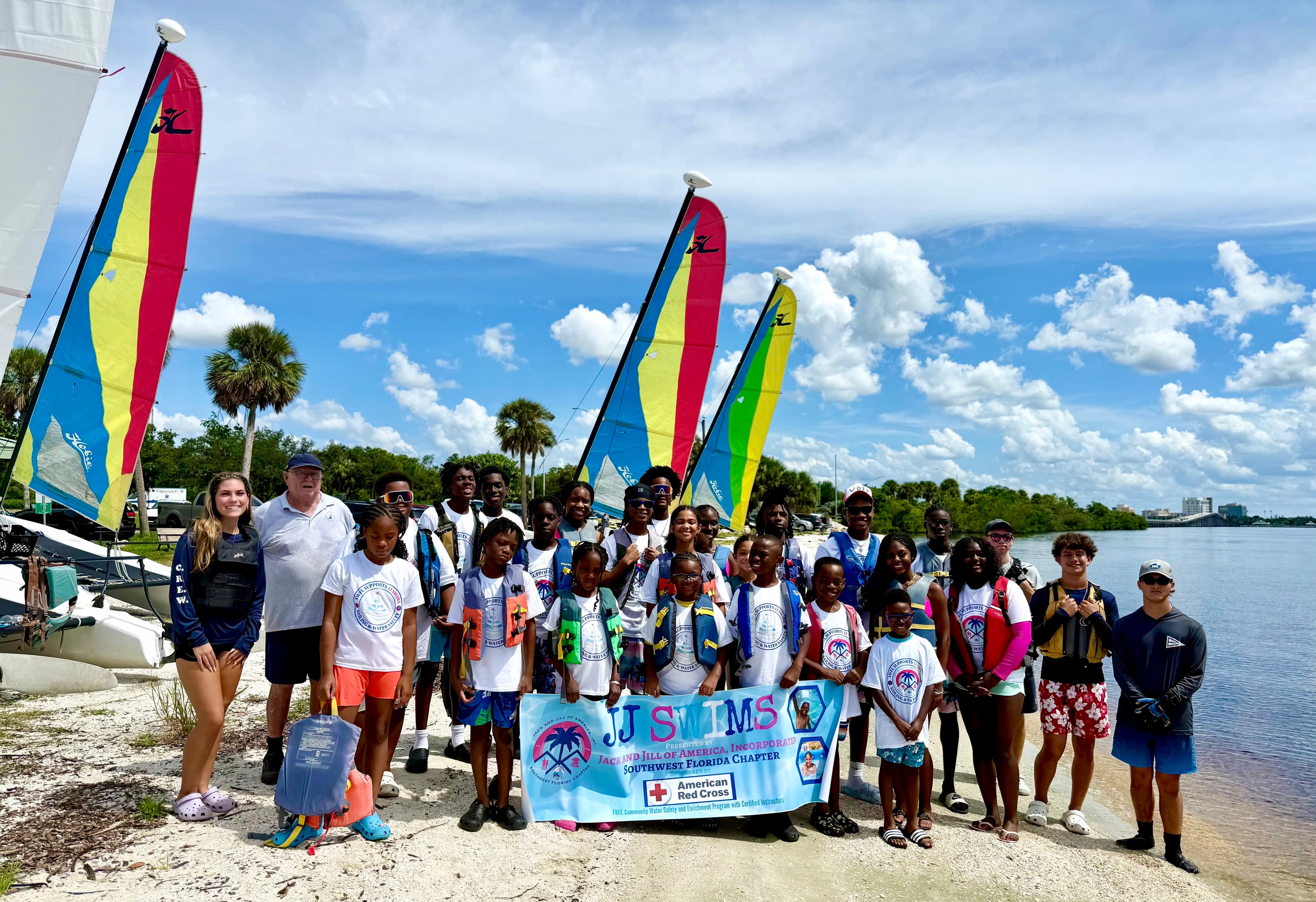 Sailors benefiting from Edison Sailing Center programs