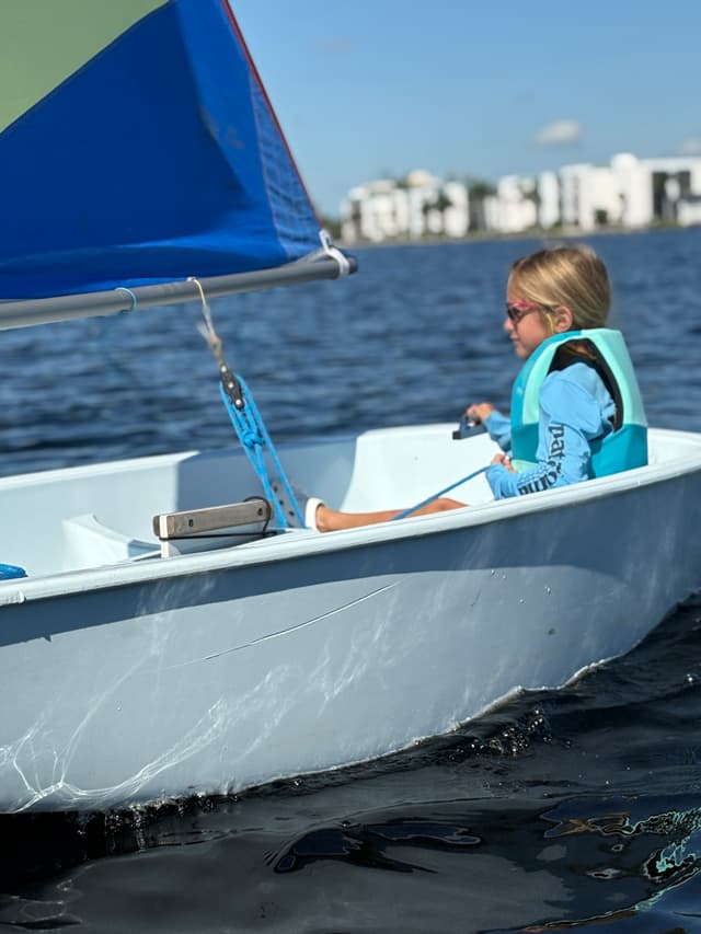 Edison sailors demonstrating respect on the water