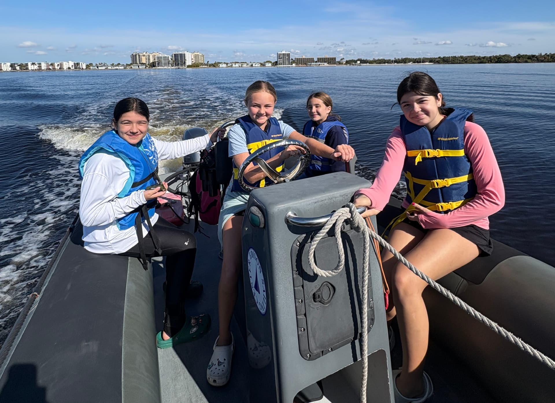 Powerboat safety training in action
