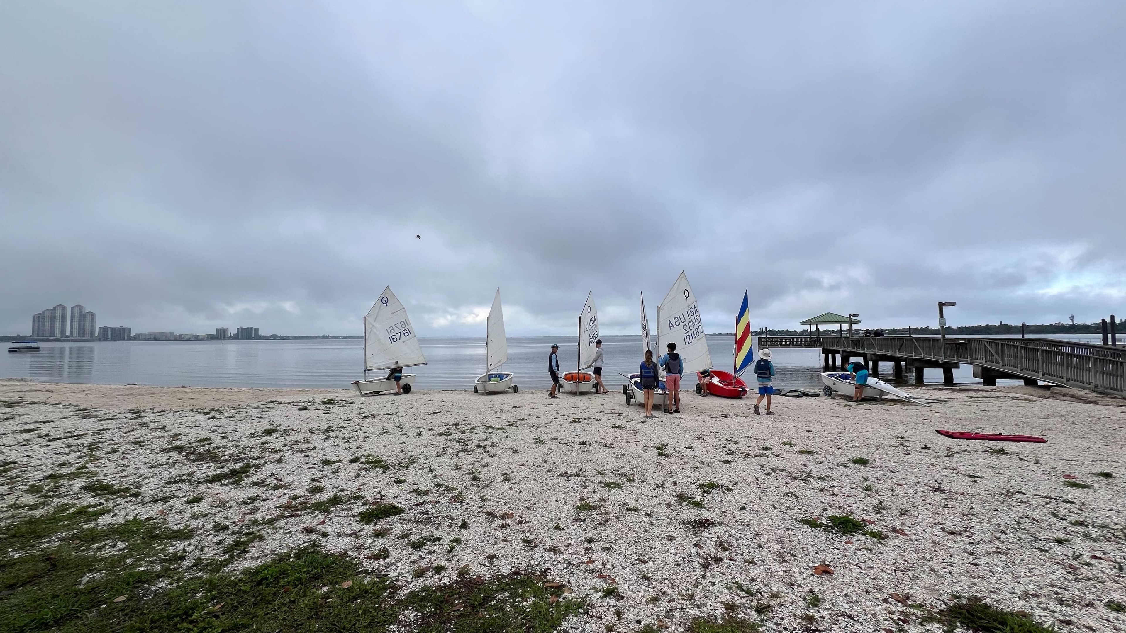 Boats at the dock at Northshore Park